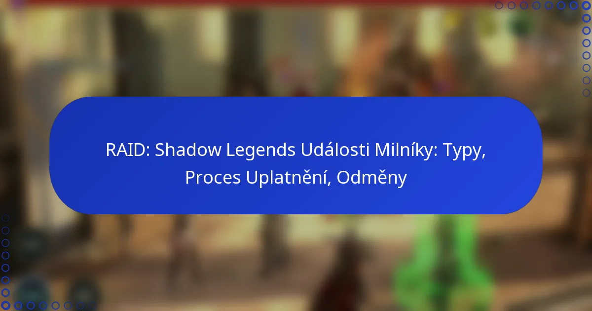 RAID: Shadow Legends Události Milníky: Typy, Proces Uplatnění, Odměny